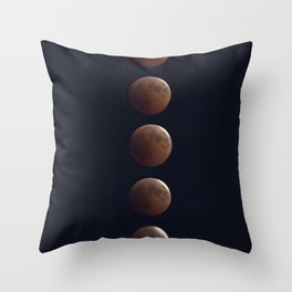 Bloody Moon Eclipse Throw Pillow