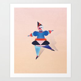 Ballet Bauhaus Design Art Print - Geometric Art  Art Print