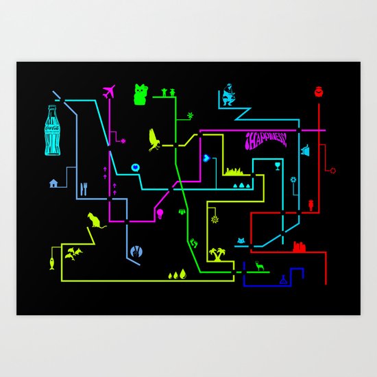 Map Art Print