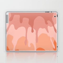 Pink and orange splatters Laptop Skin