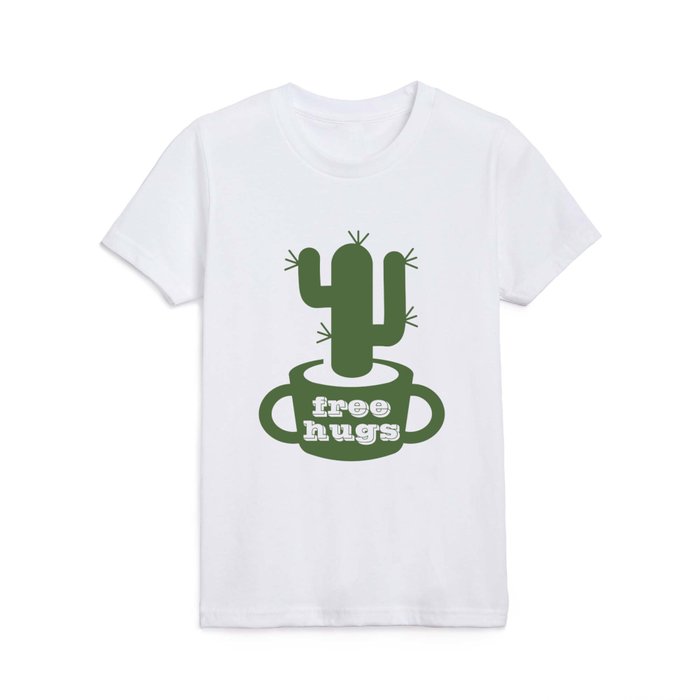 Free hugs cactus silhouette Kids T Shirt