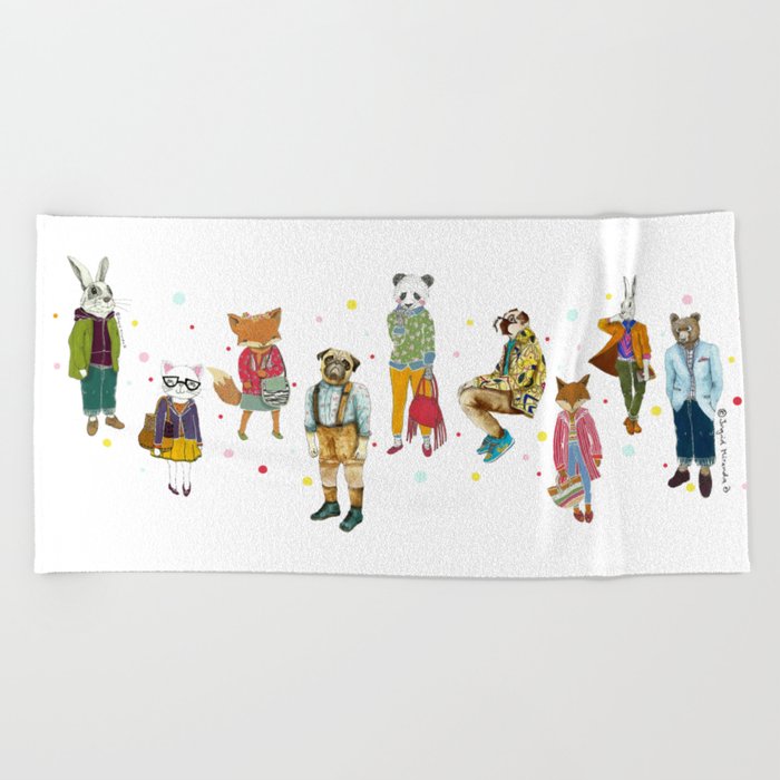 Illustration Beach Towel