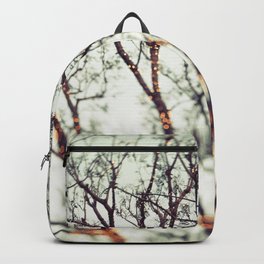 One More Sparkle II Backpack | Abstract, Yellow, Sunset, Tree, Bokeh, Veramladenovic, Dusk, Green, Christmas, Magical 