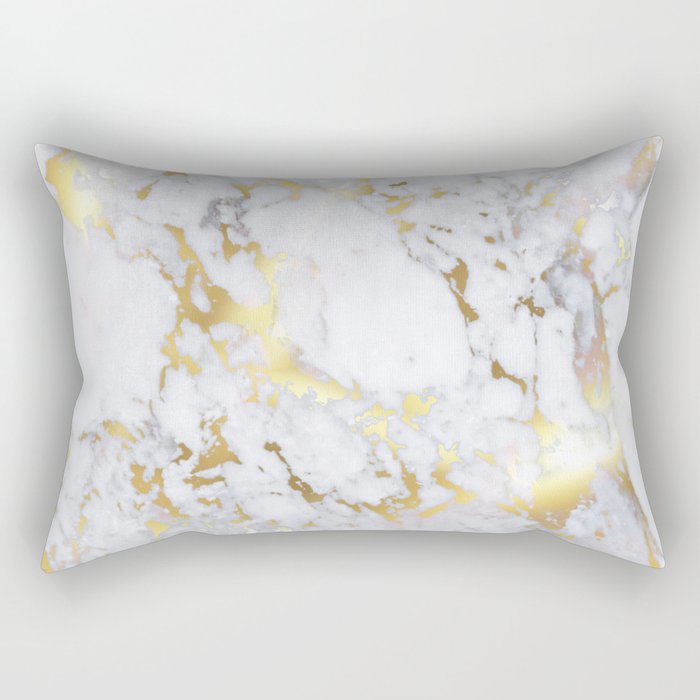 Original Gold Marble Rectangular Pillow