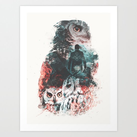 Not What They Seem Inspired by Twin Peaks Art Print