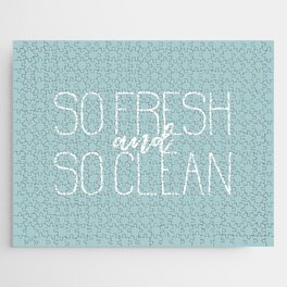 So Fresh and So Clean blue Jigsaw Puzzle