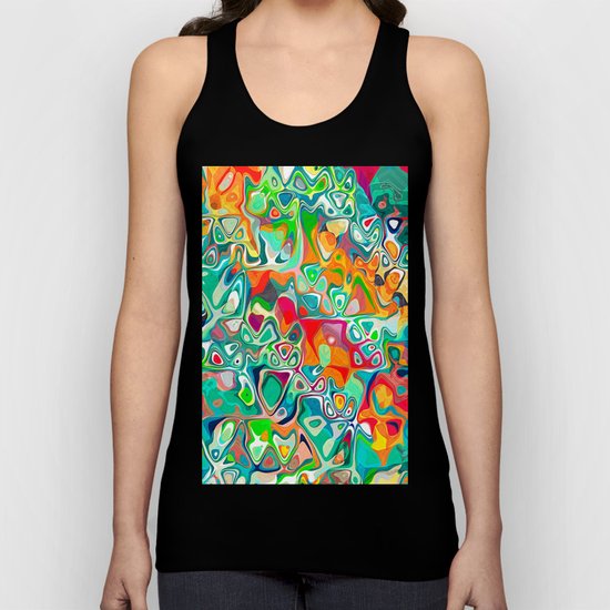 pattern art background fun music Unisex Tank Top