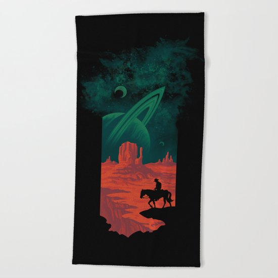 Final Frontiersman Beach Towel