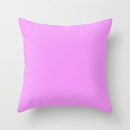 Spring - Pastel - Easter Purple Solid Color 2 Throw Pillow