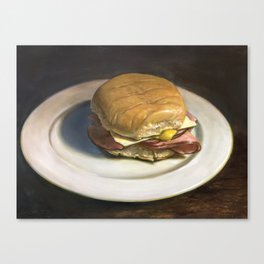 ham and cheese Canvas Print