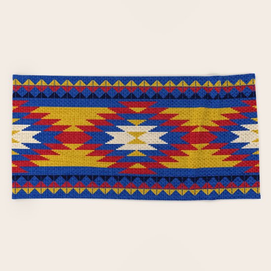 Aztec pattern Beach Towel