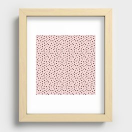 Hand-Drawn Pattern – Blush Recessed Framed Print