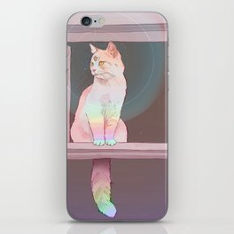 Psychedelic Cat iPhone Skin | Digital, Curated, Psychedelics, Cats, Surrealism, Feline, Illustration, Cat, Pinealgland, Psychedelic 