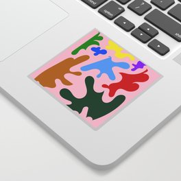 6 Henri Matisse Inspired 220527 Abstract Shapes Organic Valourine Original Sticker