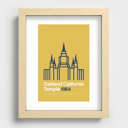 Oakland California Temple - Golden Recessed Framed Print