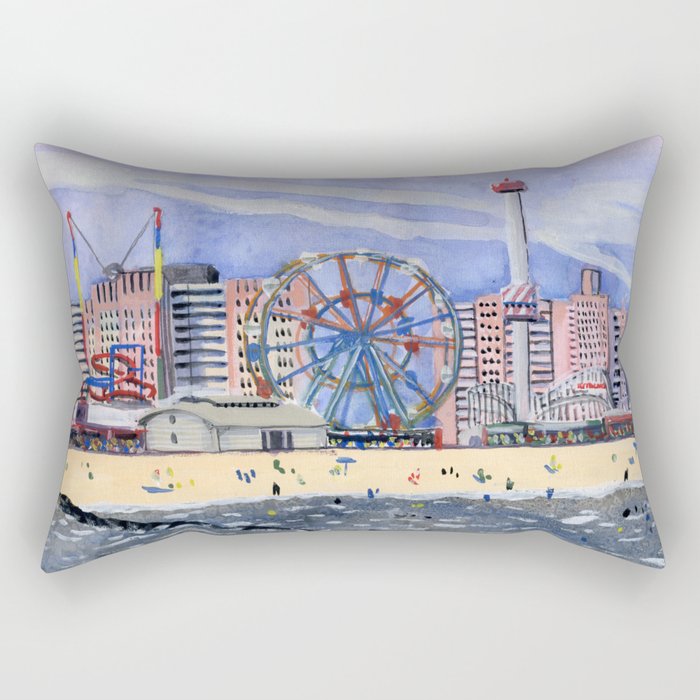 Coney Island Rectangular Pillow