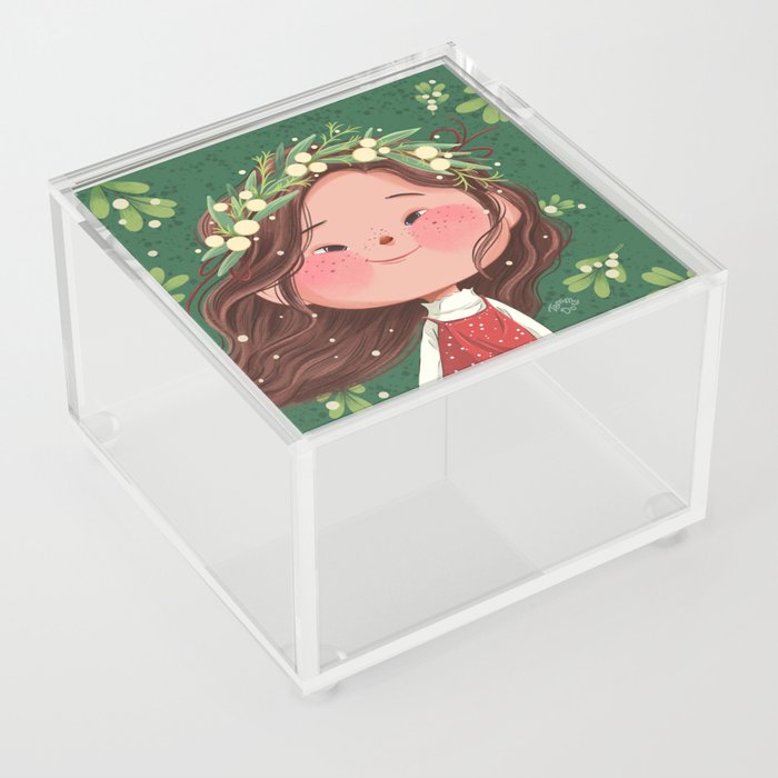 Mistletoe Acrylic Box