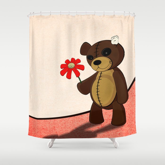 Sweet Teddy Shower Curtain