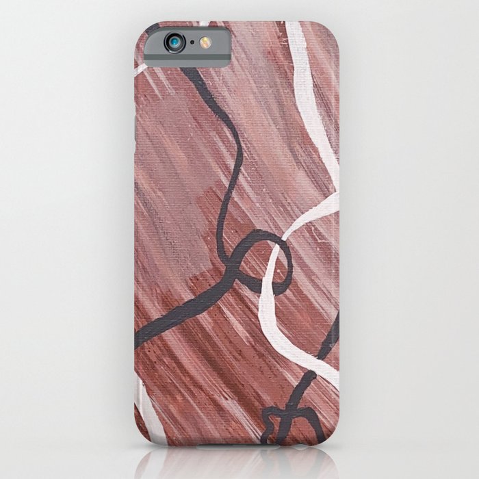 Tangled Abstract Acrylic Painting iPhone Case