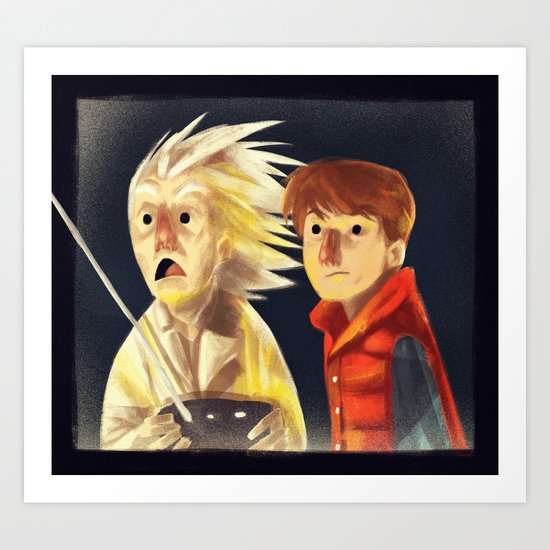 Back to the future Art Print
