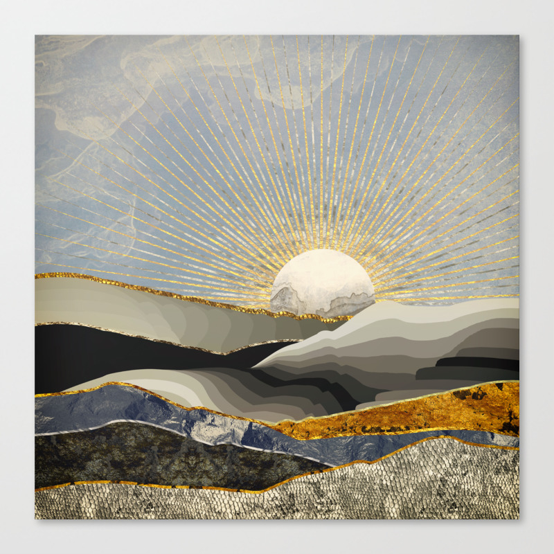 Morning Sun Canvas Print by Spacefrogdesigns