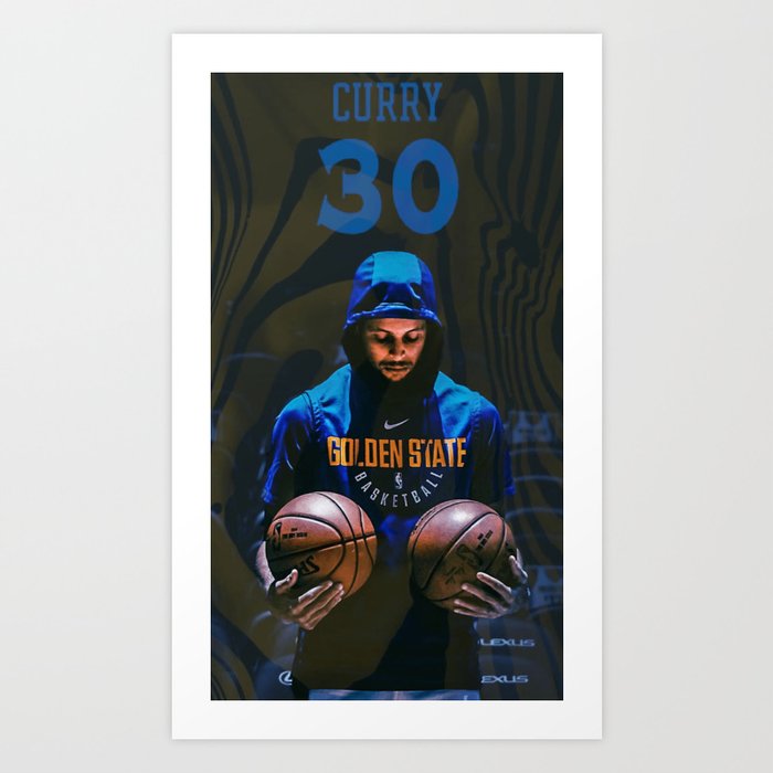 Steph Curry Basketball Art Print