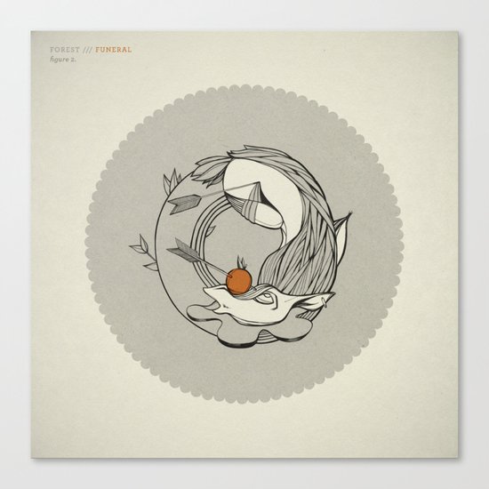 Forest /// Funeral Canvas Print