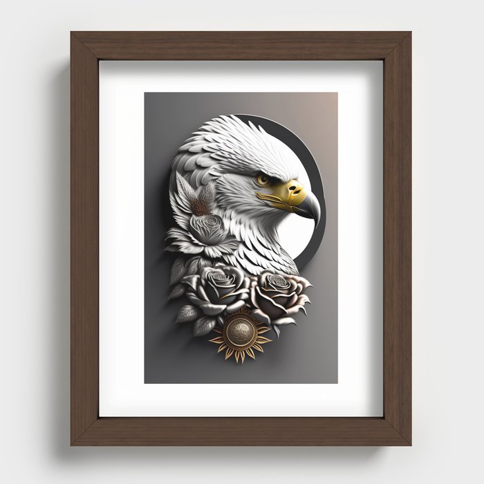 The Might Eagle Recessed Framed Print