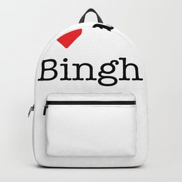 I Heart Binghamton, NY Backpack | Heart, White, Ny, Red, Binghamton, Typewriter, Love, Graphicdesign, Newyork 