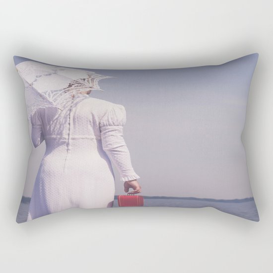 Waiting III Rectangular Pillow