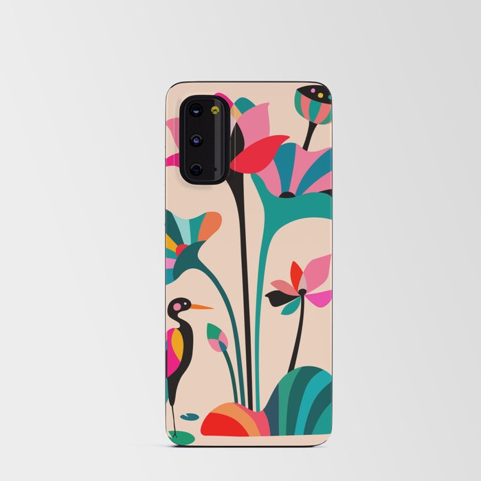 Modern Lotus Android Card Case
