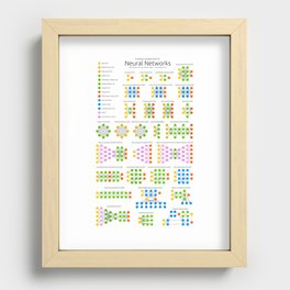 The Neural Network Zoo Recessed Framed Print