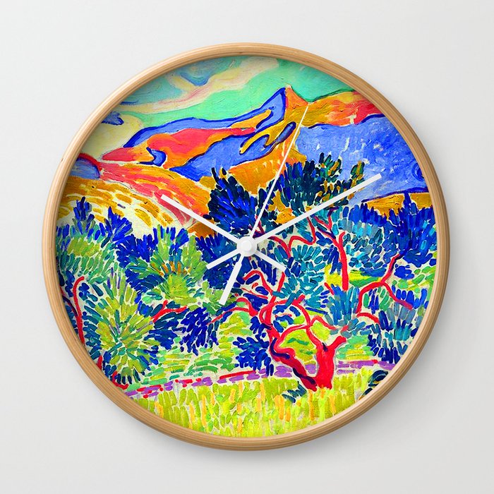 Andre Derain Mountains of Collioure Wall Clock