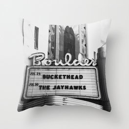 Back in Boulder Throw Pillow
