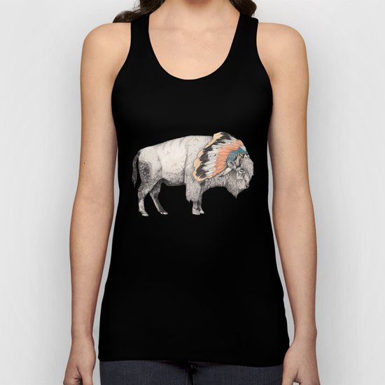 White Bison Unisex Tank Top