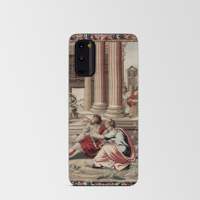 Antique 17th Century 'Mars at the Palace of Vulcan' English Tapestry Android Card Case
