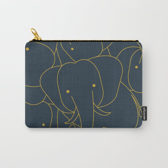 Minimalist Elephant Carry-All Pouch