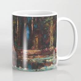 The Italian Terrace (Secret Garden by the Lily Pond) landscape painting by Thomas Mostyn Coffee Mug