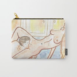 CUNNILINGUS ORAL SEX art male female vagina sexuality paintings explicit mature adult content sexual erotic erotica sexy stickykitties Carry-All Pouch