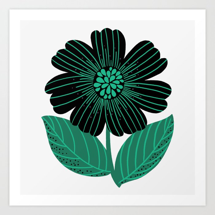 Bold Minimal Flower Art Print