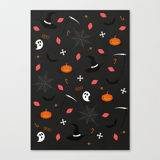 Halloween Pattern Canvas Print