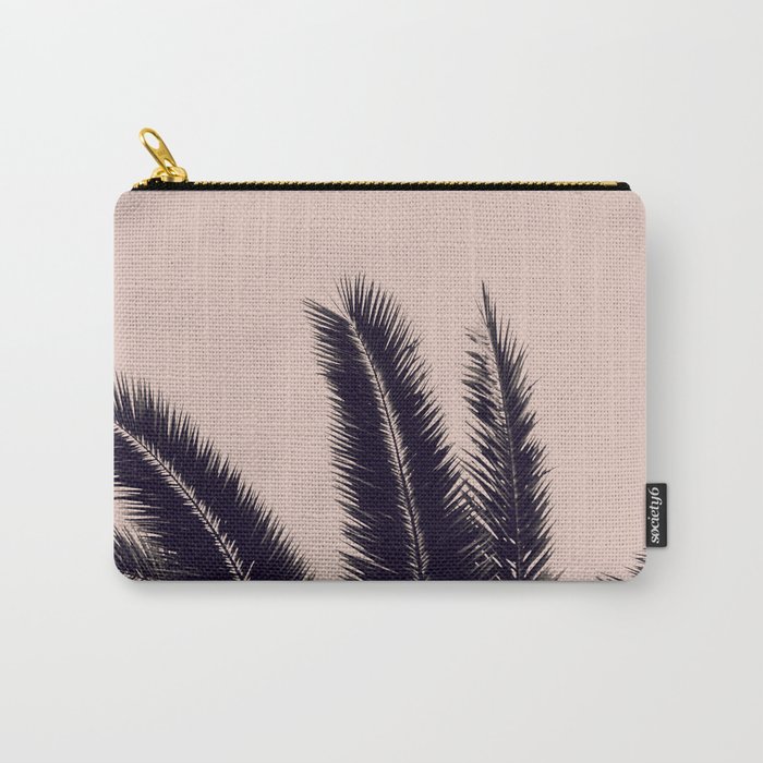 FESTIVAL SUMMER - PALM TREE ROSE BLACK Carry-All Pouch