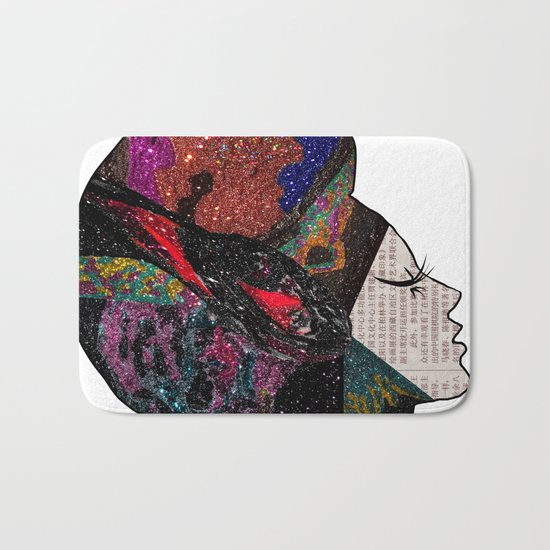 Space Hair Bath Mat