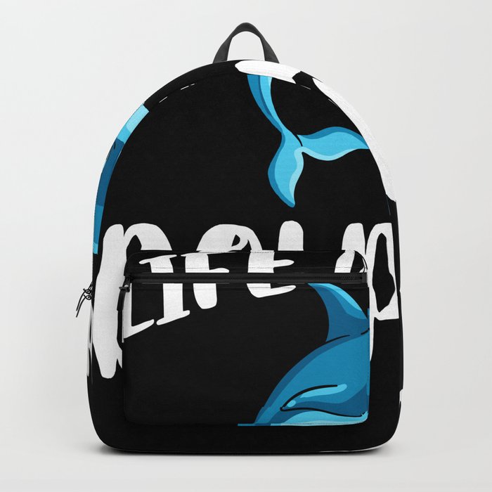 Dolphin Trainer Animal Lover Funny Cute Backpack