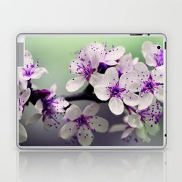 Flower white purple landscape Laptop Skin