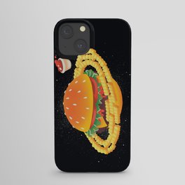 Galactic Cheeseburger & Fries iPhone Case