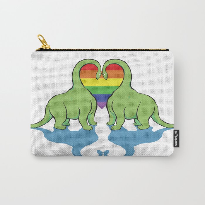 Gay Pride - Dino Love Carry-All Pouch