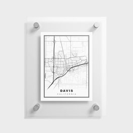Davis Map Floating Acrylic Print