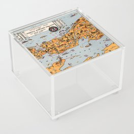 1929 Vintage Map of Prince Edward Island Acrylic Box