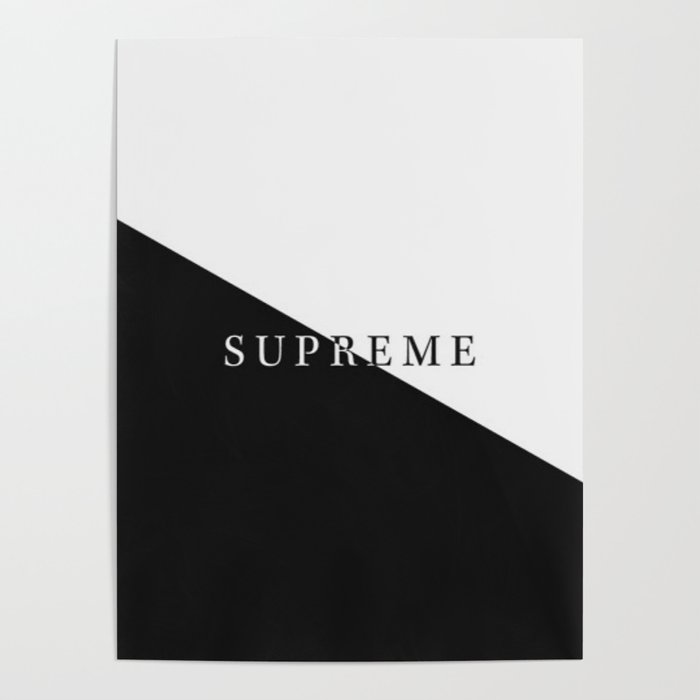 supreme logo poster